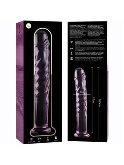 Nebula Series By Ibiza - Modello 16 Dildo in Vetro Borosilicato 18,5 X 3 CM Rosa