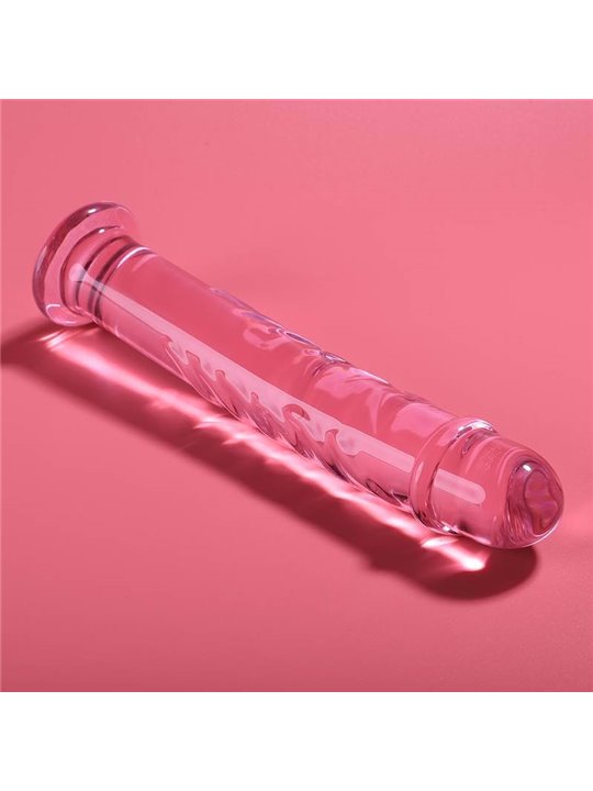 Nebula Series By Ibiza - Model 16 Dildo Borosilicate Glass 18.5 X 3 CM Pink
