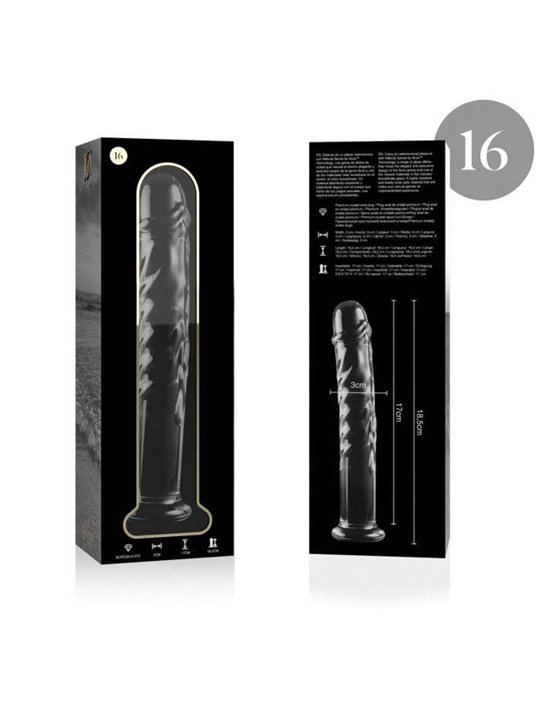 Nebula Series By Ibiza - Modello 16 Dildo in Vetro Borosilicato 18,5 X 3 CM Trasparente