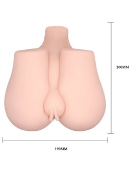 Crazy Bull 6 - Masturbatore Uomo Vibrante Busto con Ano e Vagina Realistici