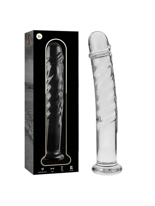 Nebula Series By Ibiza - Modello 16 Dildo in Vetro Borosilicato 18,5 X 3 CM Trasparente