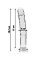 Nebula Series By Ibiza - Modello 16 Dildo in Vetro Borosilicato 18,5 X 3 CM Trasparente
