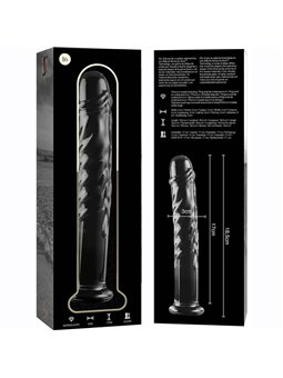 Nebula Series By Ibiza - Model 16 Dildo Borosilicate Glass 18.5 X 3 CM Clear