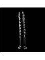Nebula Series By Ibiza - Model 16 Dildo Borosilicate Glass 18.5 X 3 CM Clear