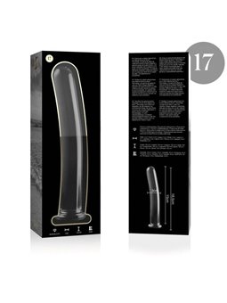 Nebula Series By Ibiza - Model 17 Dildo Borosilicate Glass 18.5 X 3 CM Clear