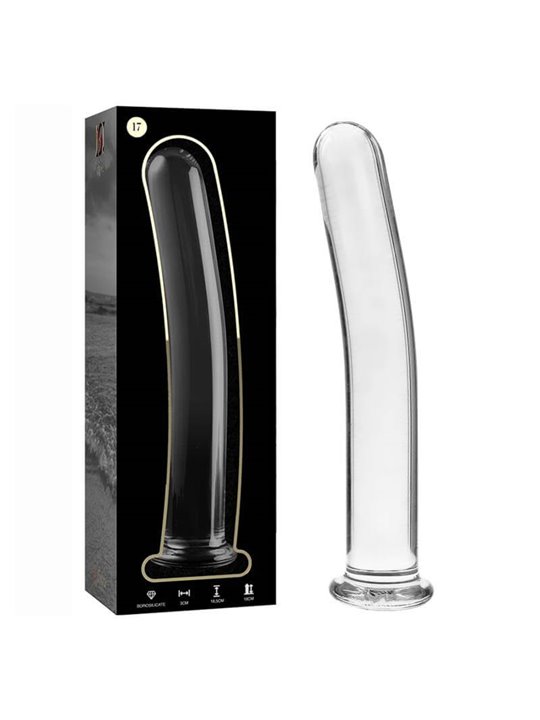 Nebula Series By Ibiza - Model 17 Dildo Borosilicate Glass 18.5 X 3 CM Clear