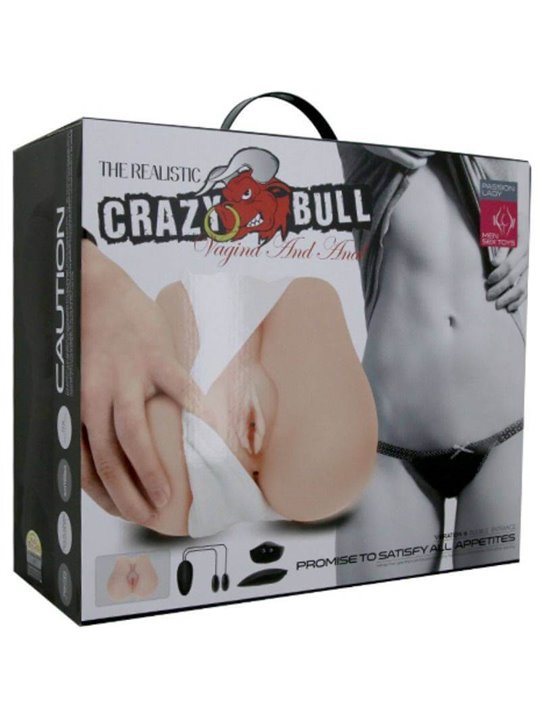 Crazy Bull 6 - Masturbatore Uomo Vibrante Busto con Ano e Vagina Realistici