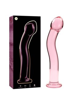 Nebula Series By Ibiza - Model 18 Dildo Borosilicate Glass 18.5 X 3.5 CM Pink