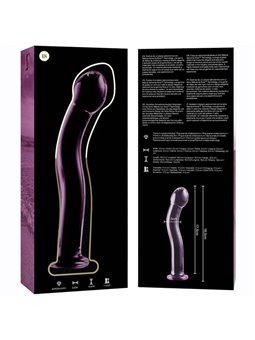 Nebula Series By Ibiza - Model 18 Dildo Borosilicate Glass 18.5 X 3.5 CM Pink