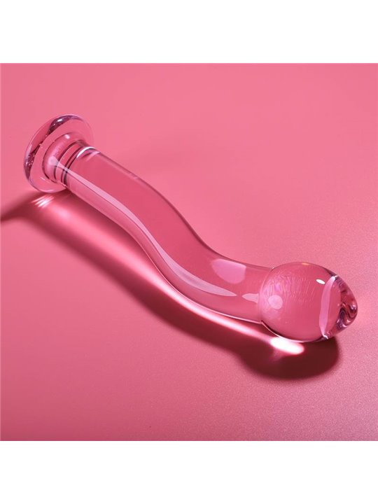 Nebula Series By Ibiza - Model 18 Dildo Borosilicate Glass 18.5 X 3.5 CM Pink