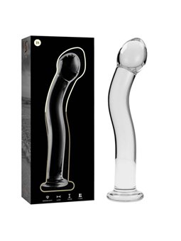 Nebula Series By Ibiza - Model 18 Dildo Borosilicate Glass 18.5 X 3.5 CM Clear
