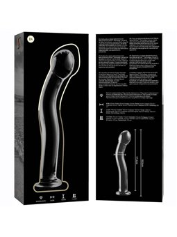 Nebula Series By Ibiza - Model 18 Dildo Borosilicate Glass 18.5 X 3.5 CM Clear