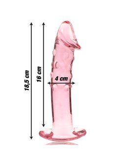 Nebula Series By Ibiza - Modello 19 Dildo in Vetro Borosilicato 18,5 X 4 CM Rosa