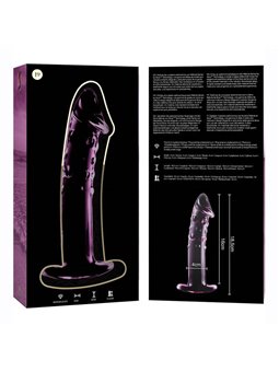 Nebula Series By Ibiza - Modello 19 Dildo in Vetro Borosilicato 18,5 X 4 CM Rosa