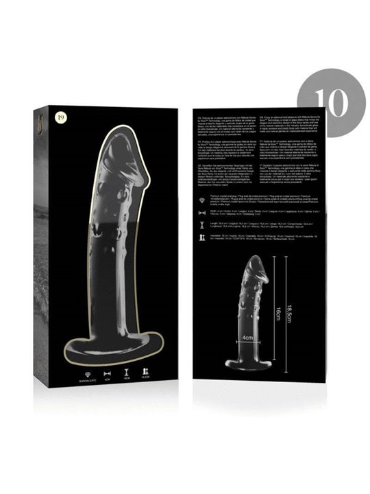 Nebula Series By Ibiza - Modello 19 Dildo in Vetro Borosilicato 18,5 X 4 CM Trasparente