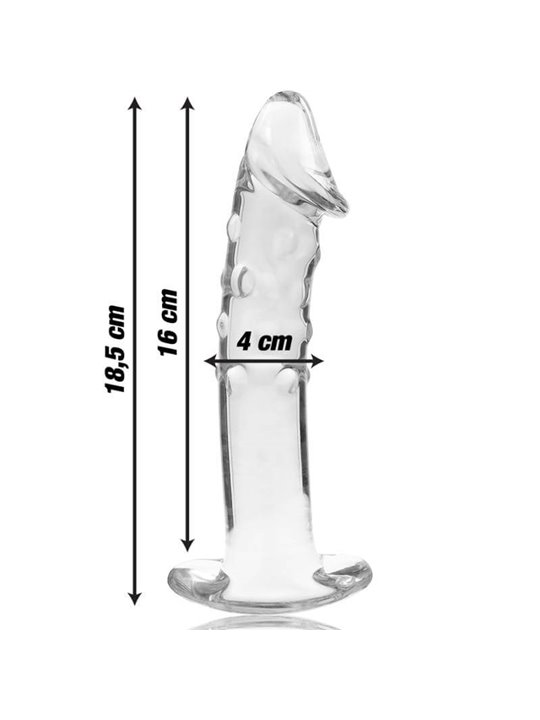 Nebula Series By Ibiza - Modello 19 Dildo in Vetro Borosilicato 18,5 X 4 CM Trasparente