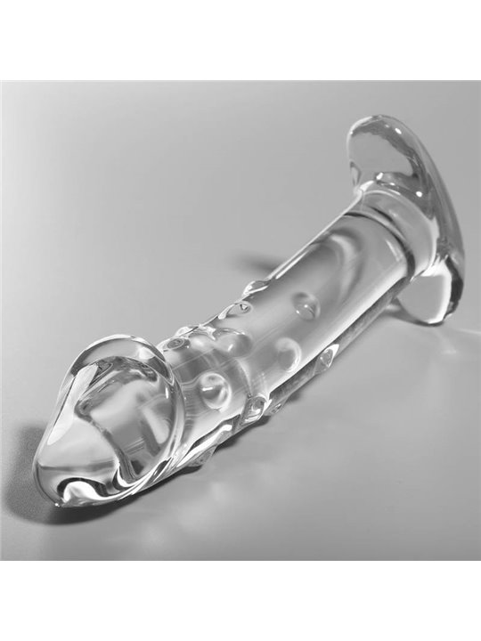 Nebula Series By Ibiza - Model 19 Dildo Borosilicate Glass 18.5 X 4 CM Clear