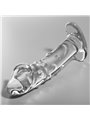 Nebula Series By Ibiza - Model 19 Dildo Borosilicate Glass 18.5 X 4 CM Clear