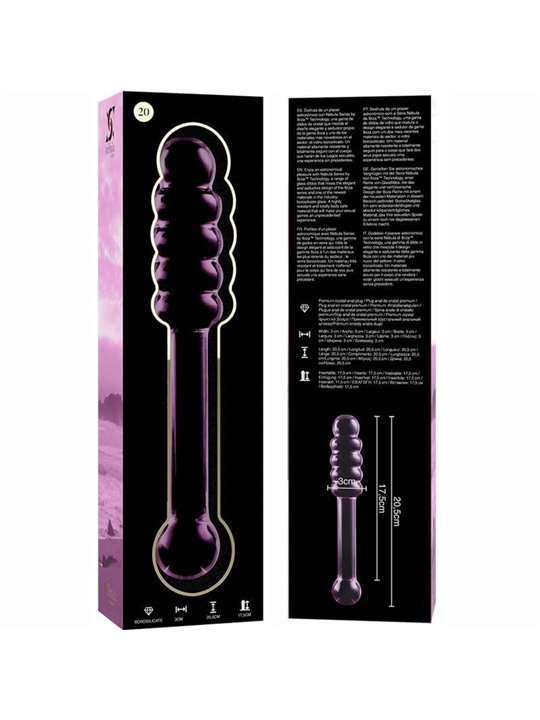 Nebula Series By Ibiza - Modello 20 Dildo in Vetro Borosilicato 20,5 X 3 CM Rosa