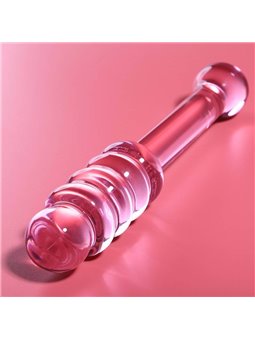 Nebula Series By Ibiza - Model 20 Dildo Borosilicate Glass 20.5 X 3 CM Pink