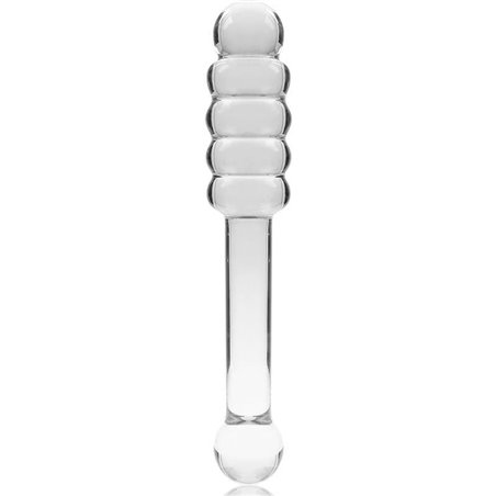 Nebula Series By Ibiza - Model 20 Dildo Borosilicate Glass 20.5 X 3 CM Clear