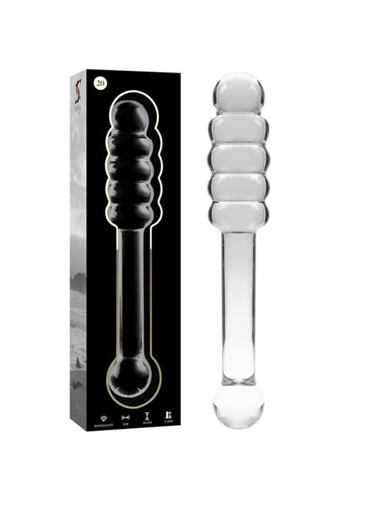 Nebula Series By Ibiza - Modello 20 Dildo in Vetro Borosilicato 20,5 X 3 CM Trasparente
