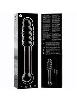 Nebula Series By Ibiza - Model 20 Dildo Borosilicate Glass 20.5 X 3 CM Clear