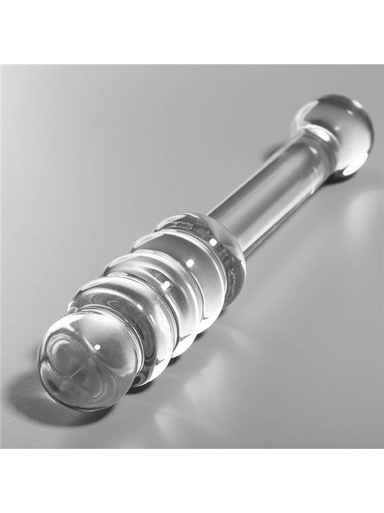 Nebula Series By Ibiza - Model 20 Dildo Borosilicate Glass 20.5 X 3 CM Clear