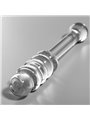 Nebula Series By Ibiza - Model 20 Dildo Borosilicate Glass 20.5 X 3 CM Clear