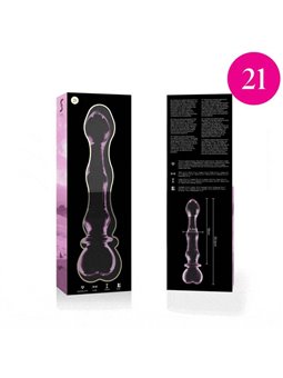 Nebula Series By Ibiza - Modello 21 Dildo in Vetro Borosilicato 20,5 X 3,5 CM Rosa
