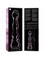 Nebula Series By Ibiza - Model 21 Dildo Borosilicate Glass 20.5 X 3.5 CM Pink