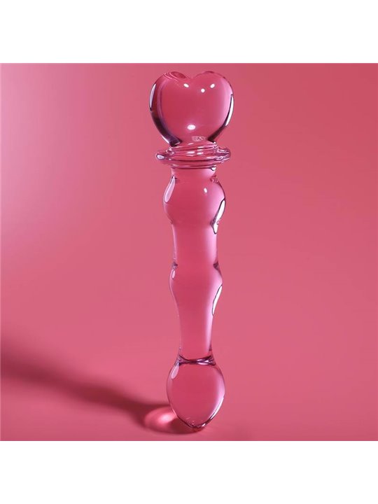 Nebula Series By Ibiza - Modello 21 Dildo in Vetro Borosilicato 20,5 X 3,5 CM Rosa