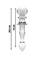 Nebula Series By Ibiza - Model 21 Dildo Borosilicate Glass 20.5 X 3.5 CM Clear
