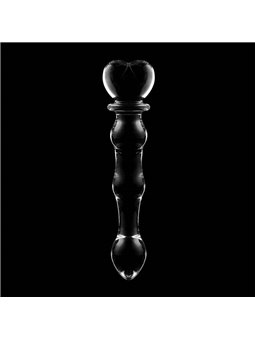 Nebula Series By Ibiza - Model 21 Dildo Borosilicate Glass 20.5 X 3.5 CM Clear