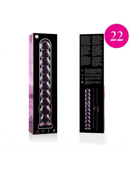 Nebula Series By Ibiza - Modello 22 Dildo in Vetro Borosilicato 21,5 X 2,5 CM Rosa