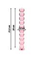 Nebula Series By Ibiza - Model 22 Dildo Borosilicate Glass 21.5 X 2.5 CM Pink