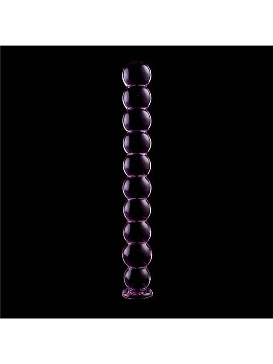 Nebula Series By Ibiza - Model 22 Dildo Borosilicate Glass 21.5 X 2.5 CM Pink