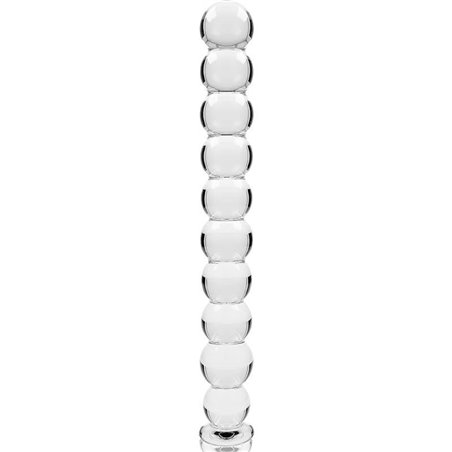 Nebula Series By Ibiza - Modello 22 Dildo in Vetro Borosilicato 21,5 X 2,5 CM Trasparente
