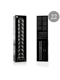 Nebula Series By Ibiza - Modello 22 Dildo in Vetro Borosilicato 21,5 X 2,5 CM Trasparente