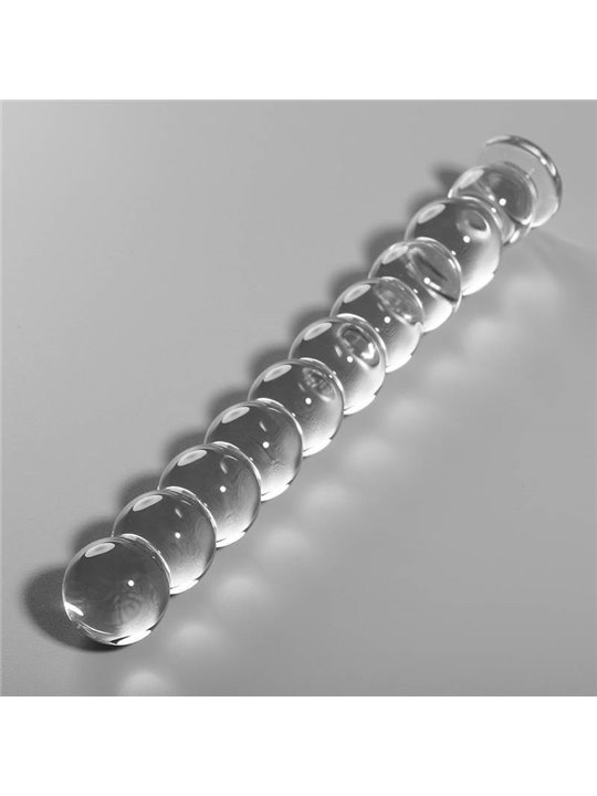 Nebula Series By Ibiza - Model 22 Dildo Borosilicate Glass 21.5 X 2.5 CM Clear