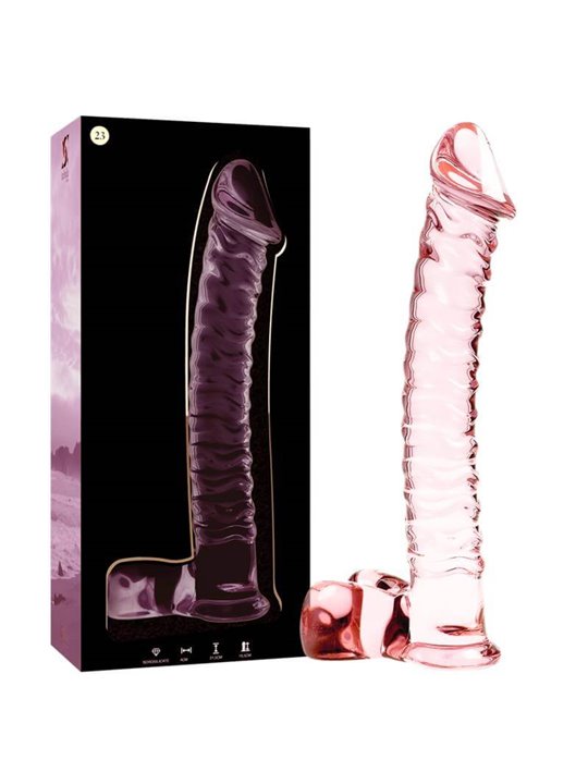 Nebula Series By Ibiza - Modello 23 Dildo in Vetro Borosilicato 21,5 X 4 CM Rosa