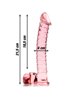 Nebula Series By Ibiza - Modello 23 Dildo in Vetro Borosilicato 21,5 X 4 CM Rosa