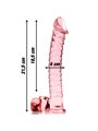Nebula Series By Ibiza - Model 23 Dildo Borosilicate Glass 21.5 X 4 CM Pink