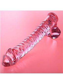Nebula Series By Ibiza - Model 23 Dildo Borosilicate Glass 21.5 X 4 CM Pink