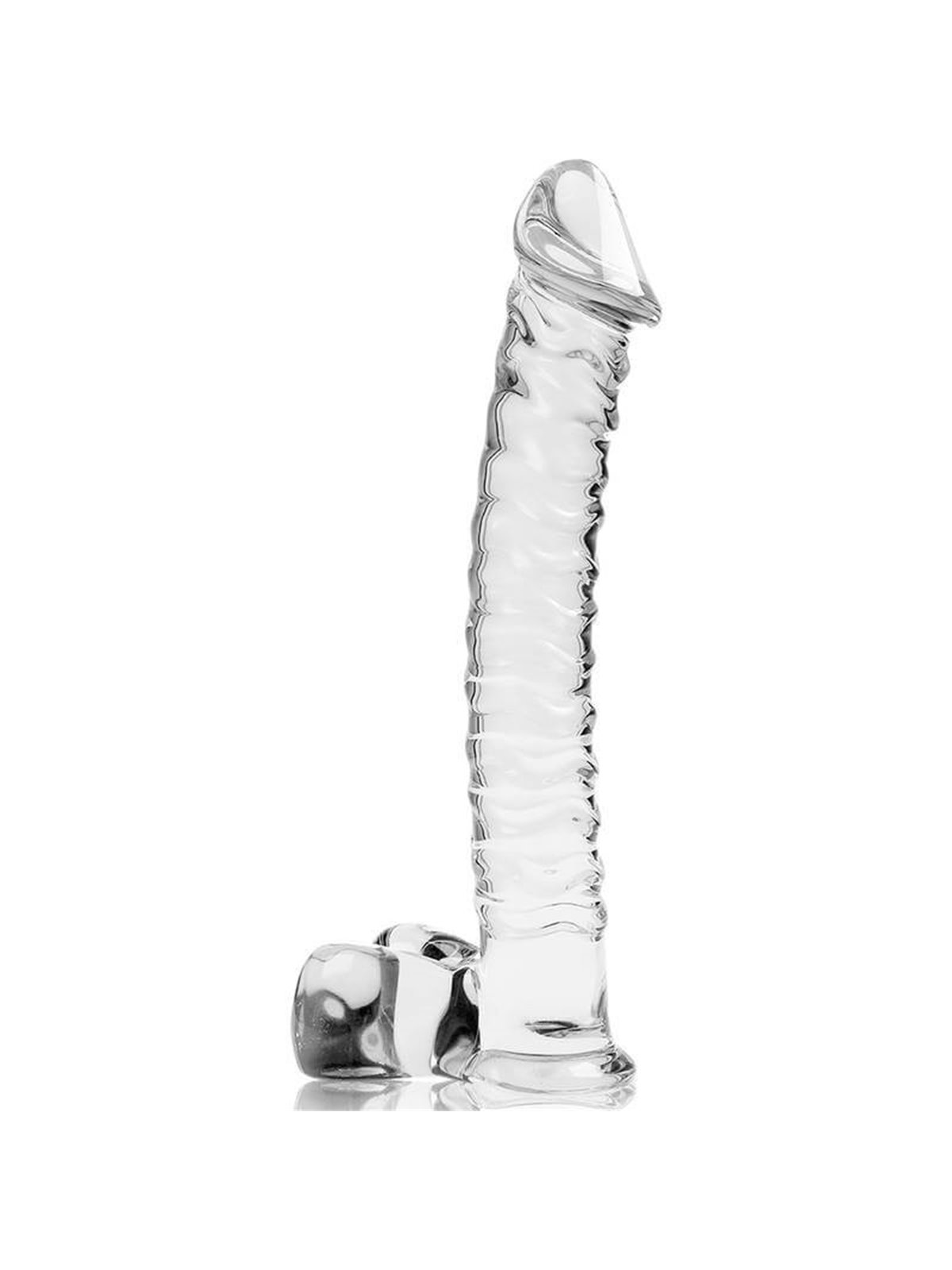 Nebula Series By Ibiza - Model 23 Dildo Borosilicate Glass 21.5 X 4 CM Clear