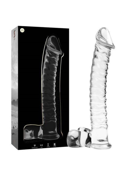 Nebula Series By Ibiza - Modello 23 Dildo in Vetro Borosilicato 21,5 X 4 CM Trasparente