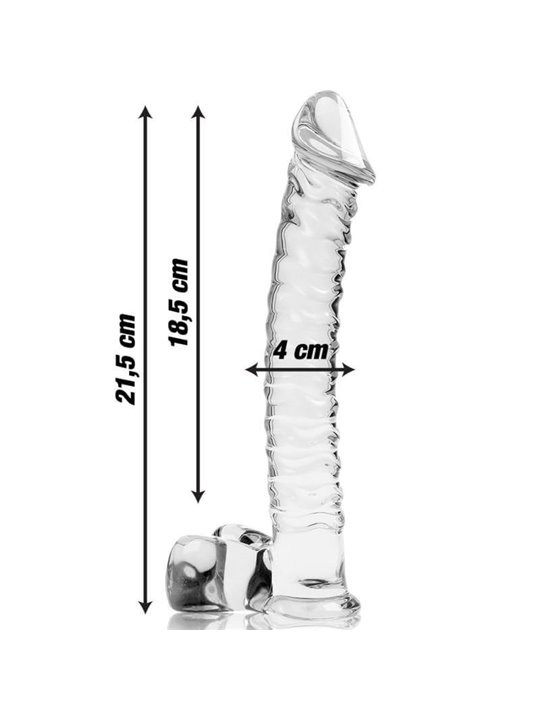 Nebula Series By Ibiza - Modello 23 Dildo in Vetro Borosilicato 21,5 X 4 CM Trasparente