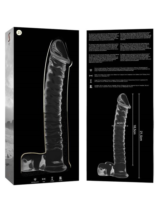 Nebula Series By Ibiza - Modello 23 Dildo in Vetro Borosilicato 21,5 X 4 CM Trasparente