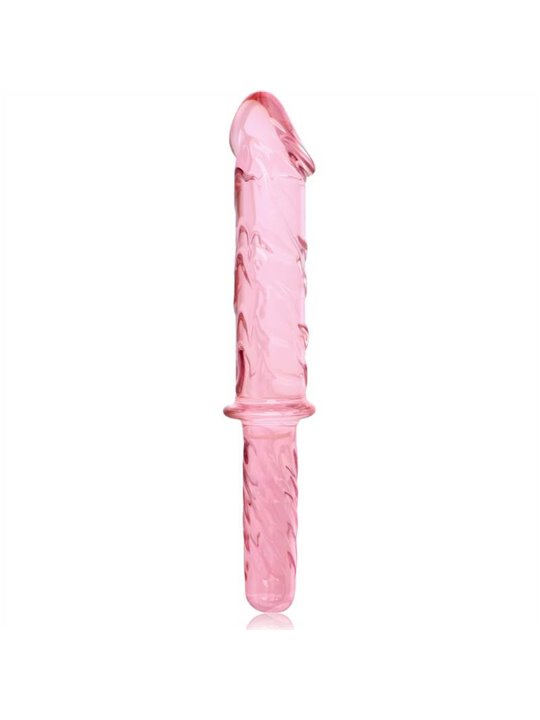 Nebula Series By Ibiza - Model 24 Dildo Borosilicate Glass 28.5 X 5 CM Pink