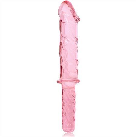 Nebula Series By Ibiza - Model 24 Dildo Borosilicate Glass 28.5 X 5 CM Pink